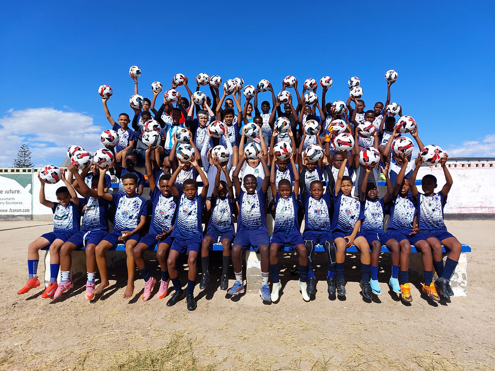 ⚽💙 75 neue Fußbälle für unsere Kinder beim SFC Swakopmund
