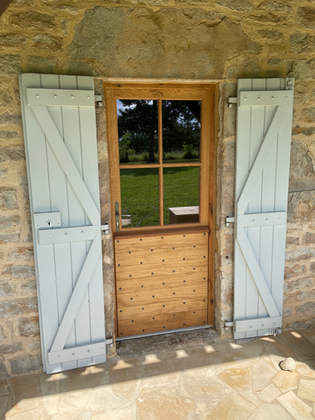 Porte d'entrée bois