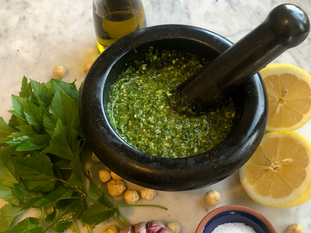 🌿Wildkräuter Portrait: ☀️Giersch + Giersch - Pesto Rezept