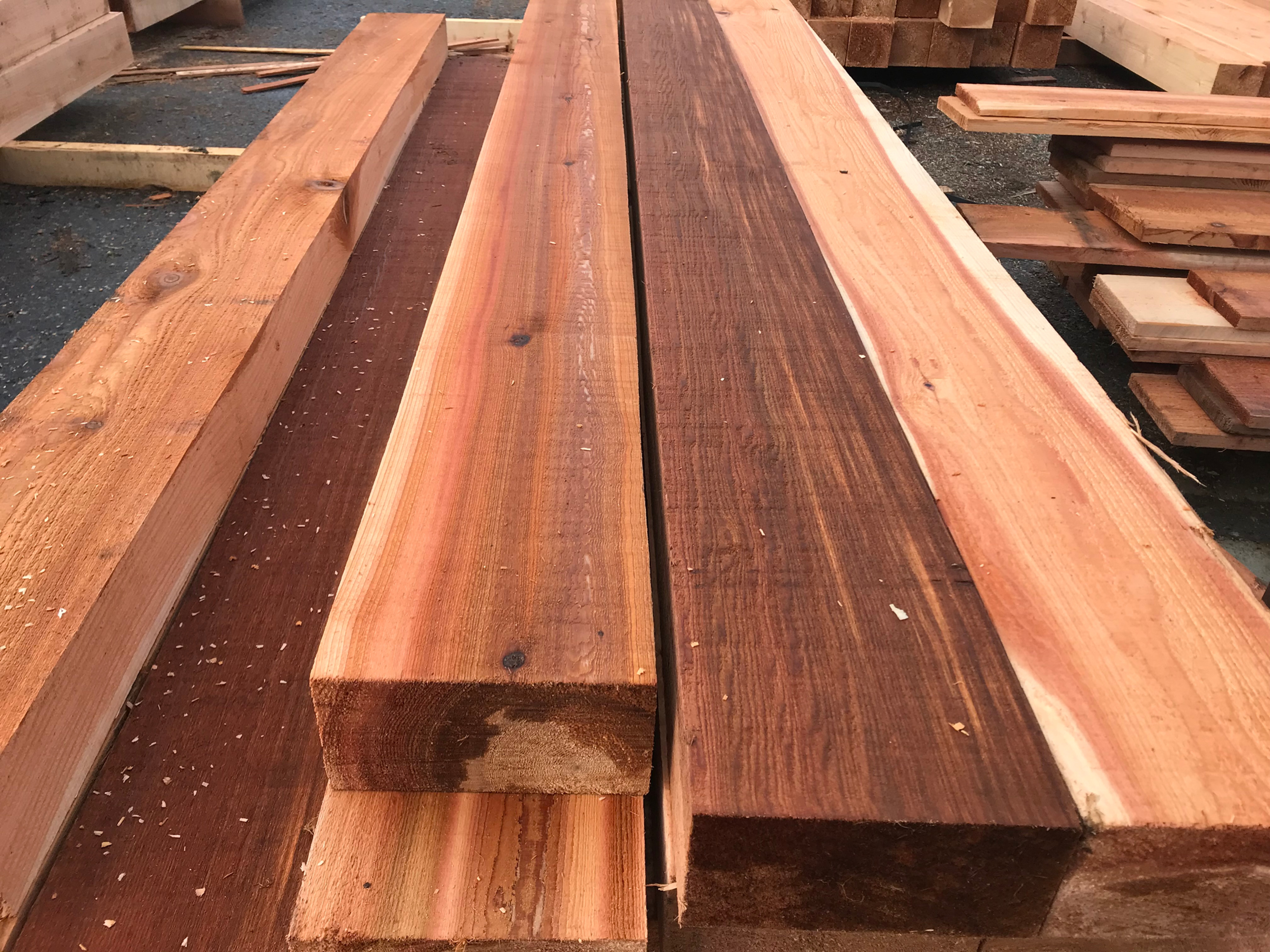 8x14 Cedar Timbers — product view 1