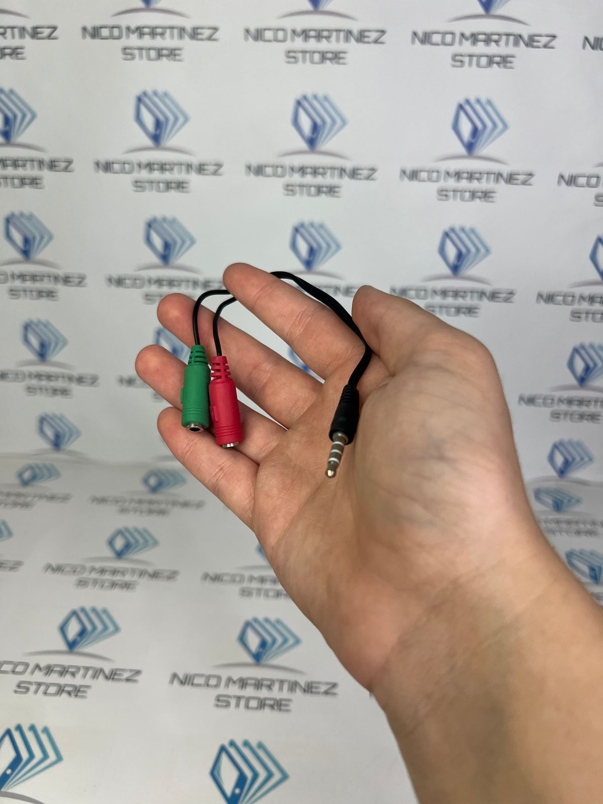 Adaptador de auriculares doble a simple 2 a 1