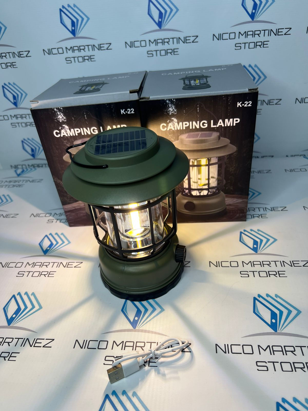 Lampara de camping solar recargable k22