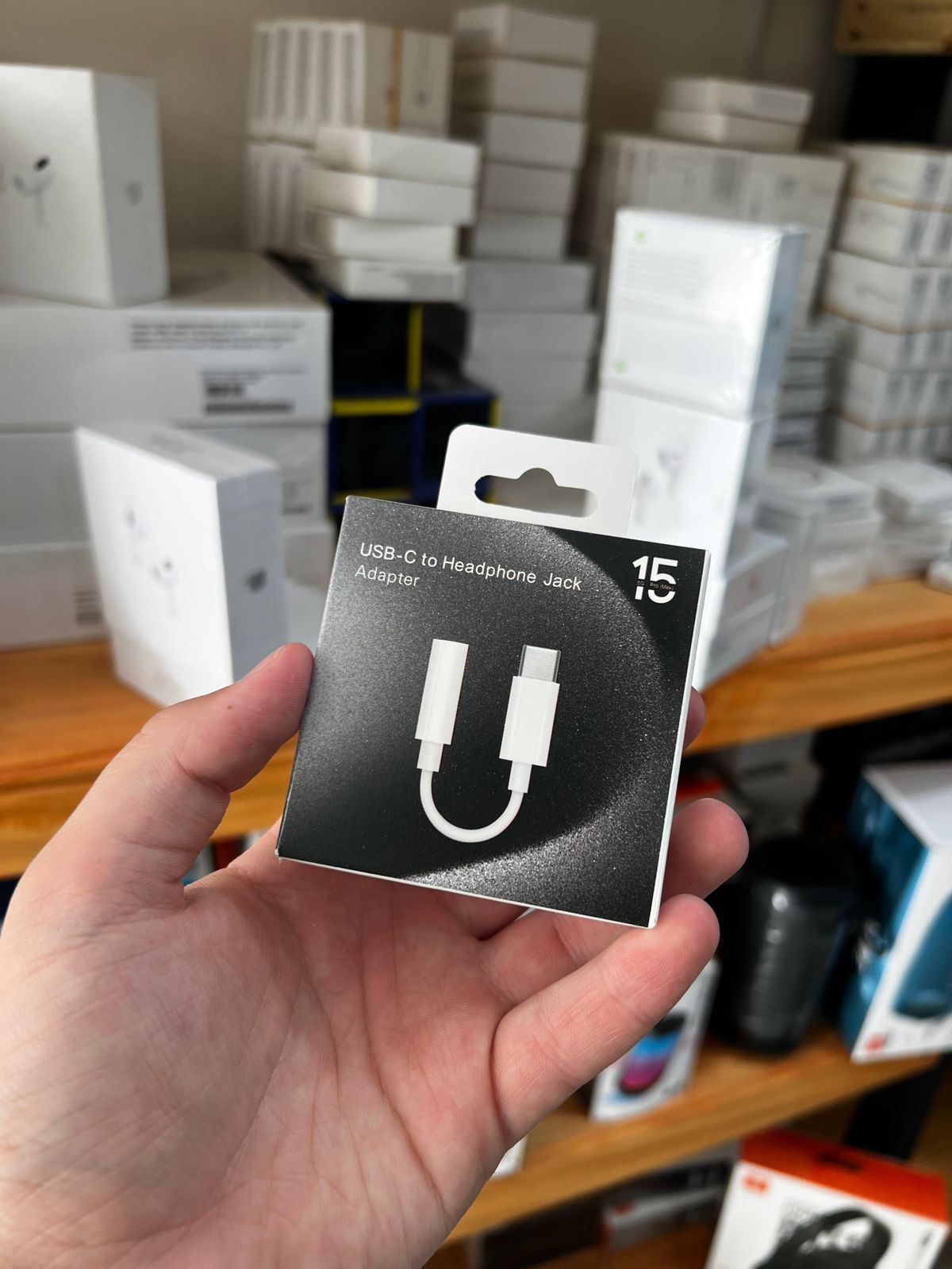 Adaptador de auriculares iPhone tipo c jack