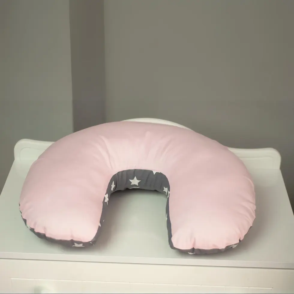 emzirme yastığı minderi pembe büyük yıldızlı