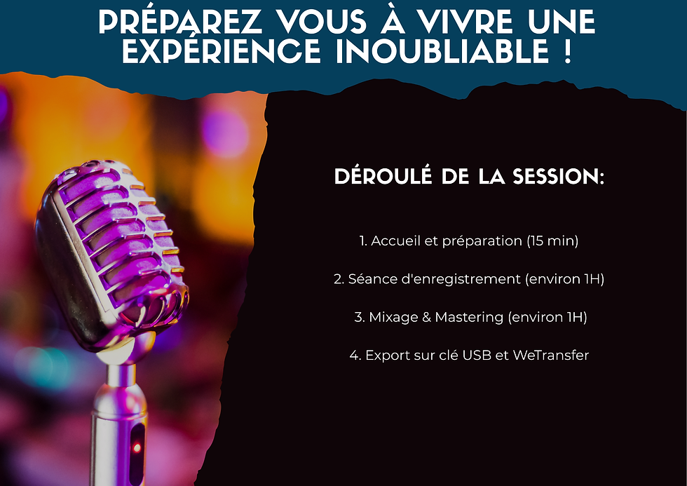 Miniature : Expérience Studio Enregistrement VOIX
