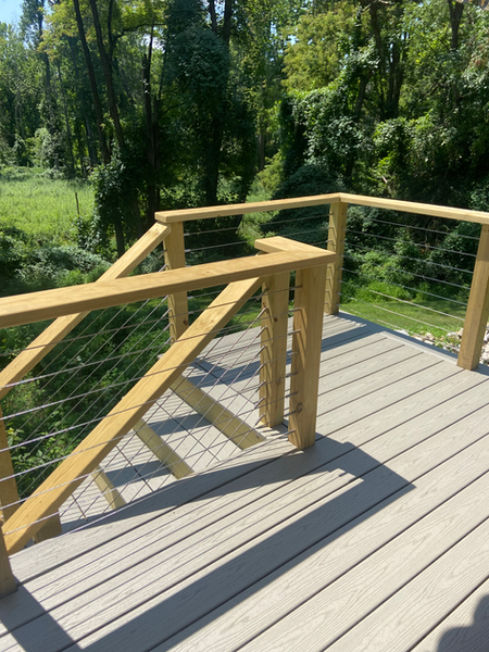 Deck construction services by Ryan Davis Contracting.