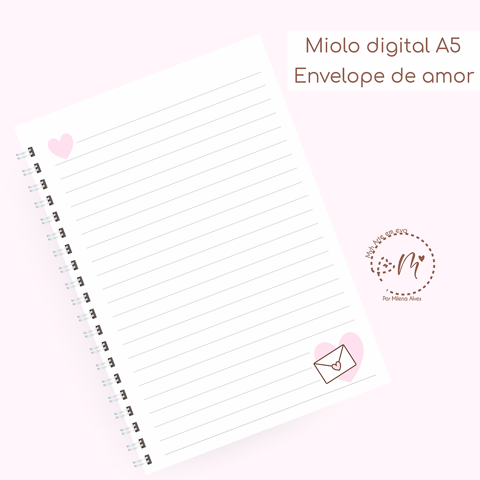 Miolo digital Envelope de amor