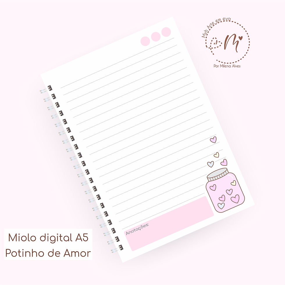 Miolo digital Potinho de Amor