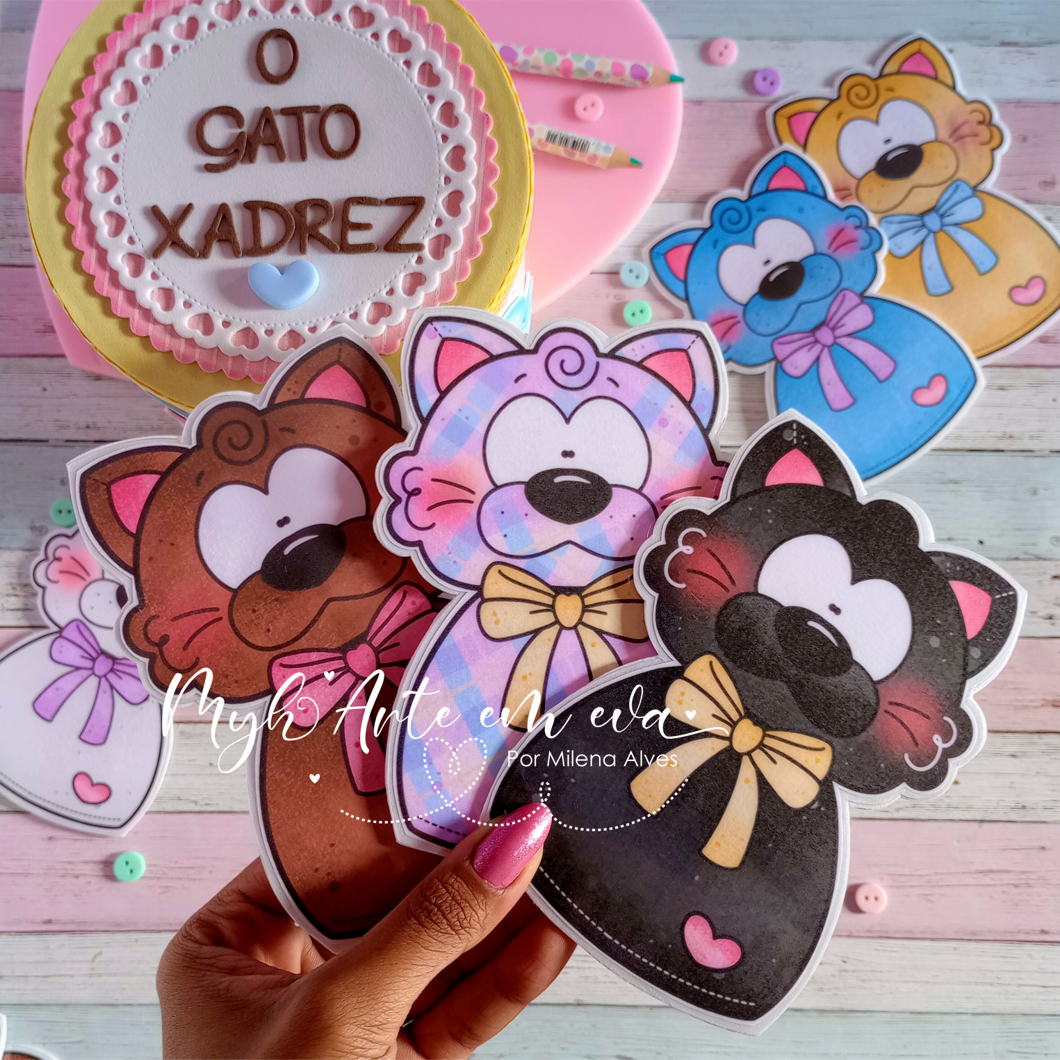 Lata O gato xadrez - Apostila e arquivo digital ilustrado