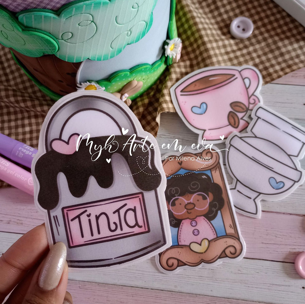 Miniatura: Lata Menina bonita do laço de fita - Apostila e arquivo digital ilustrado