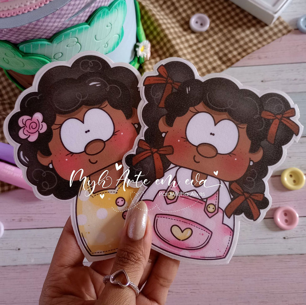 Miniatura: Lata Menina bonita do laço de fita - Apostila e arquivo digital ilustrado