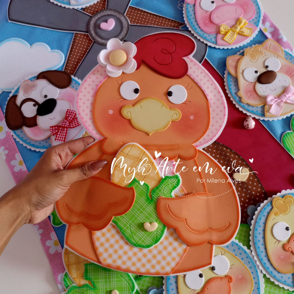 Miniatura: Painel cenário A galinha ruiva - Apostila digital