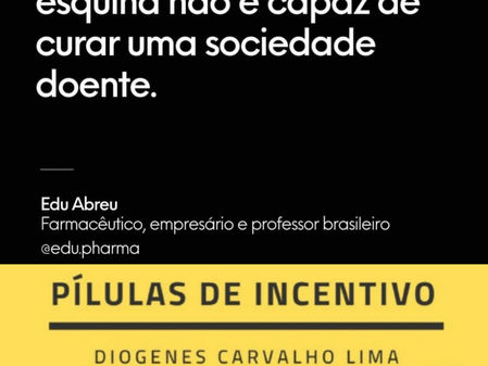 A afirmação "Uma farmácia em cada esquina não é capaz de curar uma sociedade doente" sugere que a solução para problemas de saúde não está apenas na disponibilidade de medicamentos e tratamentos...