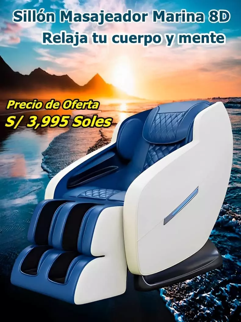 Sillón Masajeador Marina 8D Marca Yazenda.webp