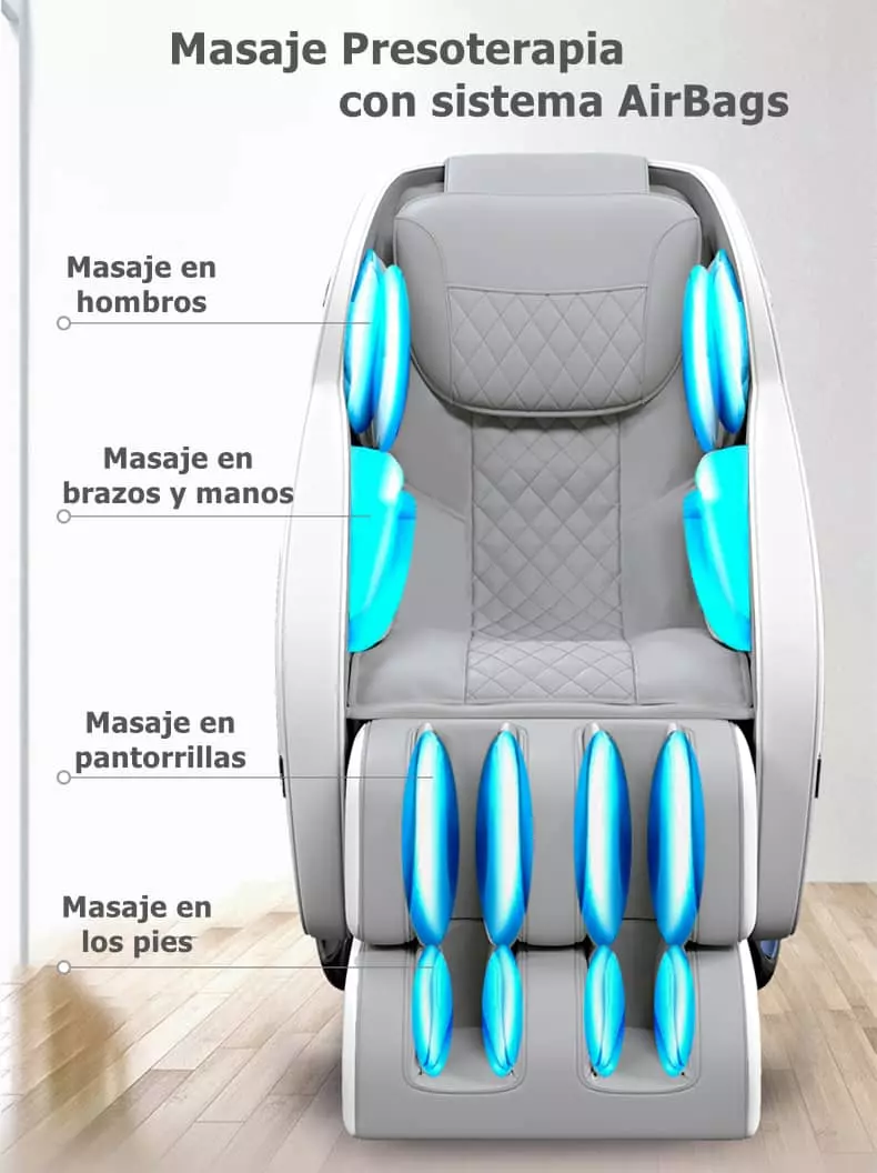 masaje presoterapia con el sillon