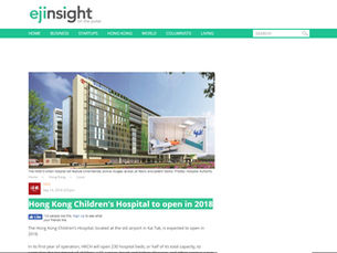Hong Kong Children’s Hospital to open in 2018