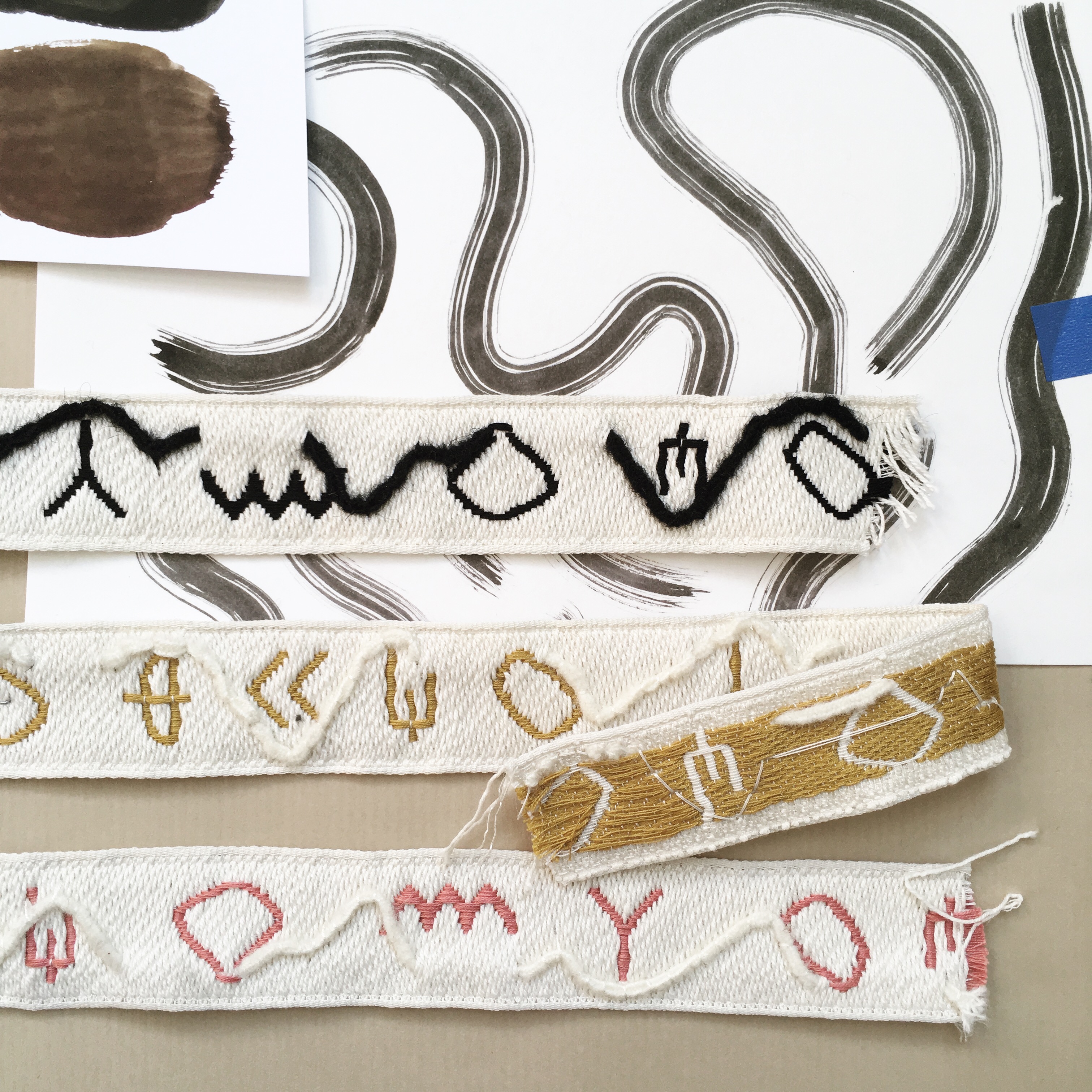 Pattern design for ribbon
