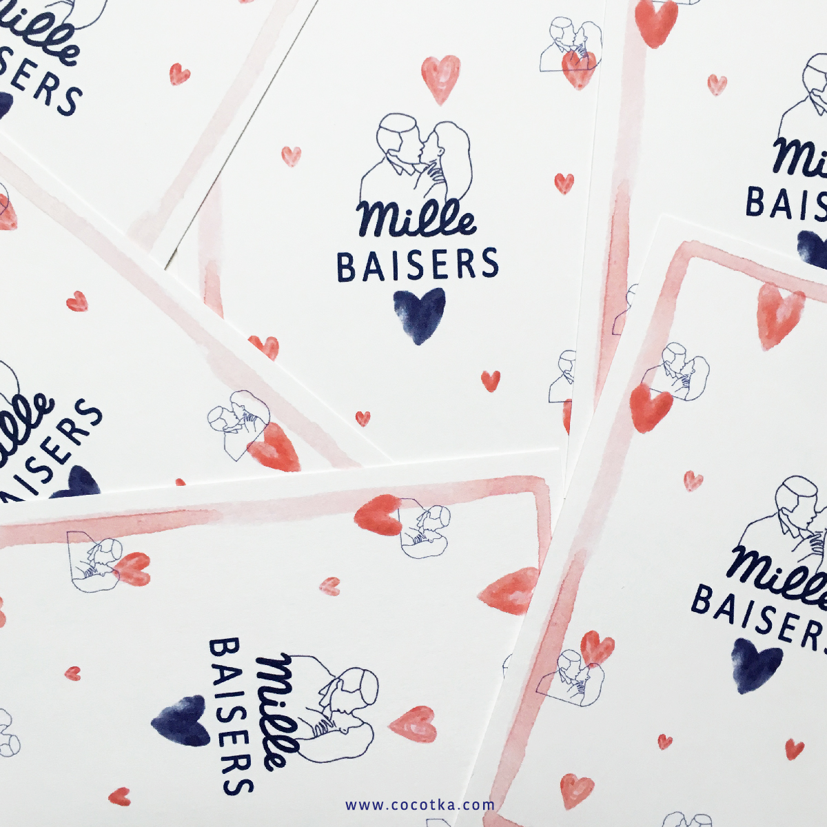 Postcard Mille Baisers
