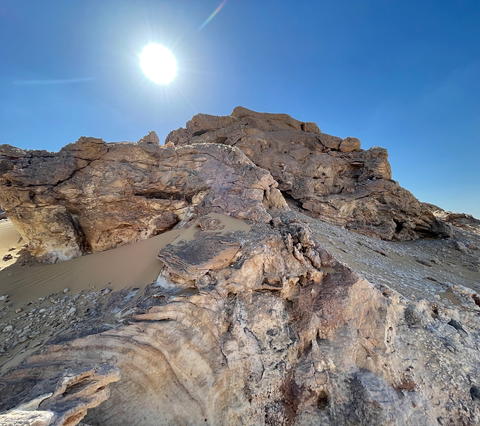 Crystal Mountain Egypt Desert