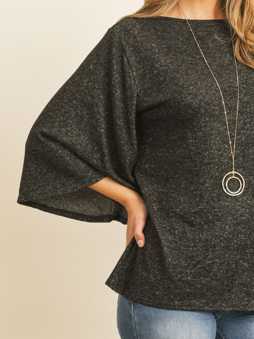 "Versatile Bell Sleeve Top for Stylish Comfort"