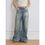 Thumbnail: Retro Modern Washed  Wrinkled Jeans With Spacious Straight Wide Leg Pants