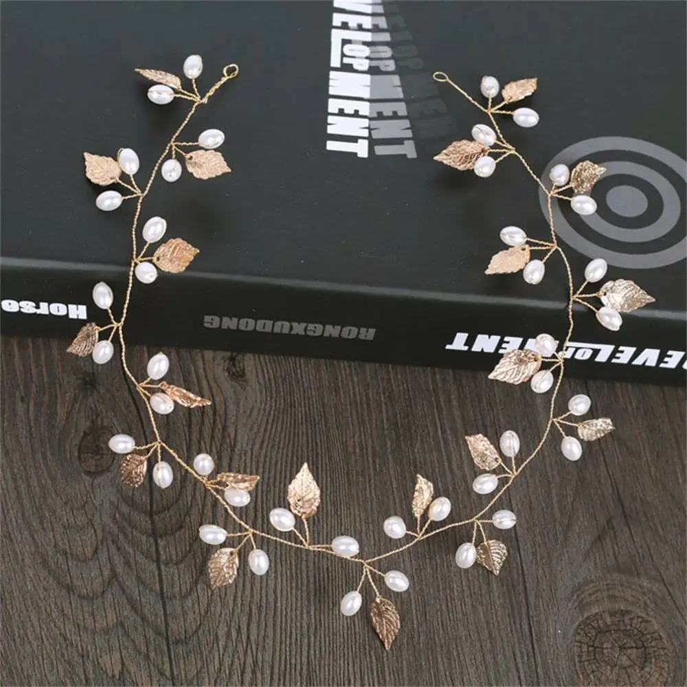 Pearl & Leaf Bridal Tiara Headbands