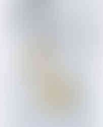 A close-up photo of Cusuti Exaggerated Gold Lip Dangle Earrings which dangle from a clasp of gold-plated environmental brass.