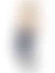 A woman wearing royal blue high-waisted compression leggings with a black sports bra, working out. Cusuti.