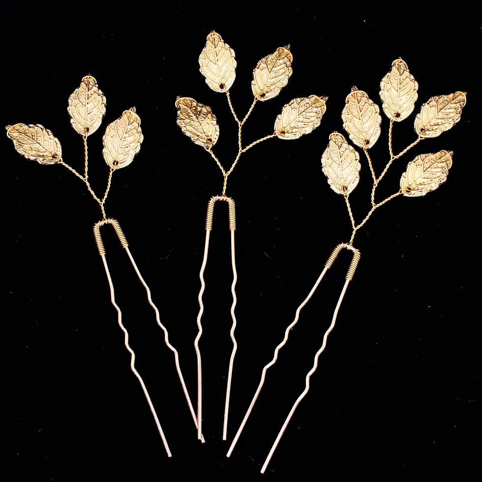 Cusuti Sleek Metal Hair Pin. Simple, round metal hair stick for buns and updos.