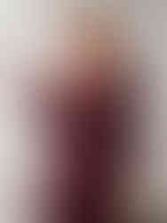 Photo of a model with Cusuti Bridal V-neck A-line evening dress with soft chiffon fabric, full lace sleeve and lace applique