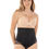 Thumbnail: High Waist Shaper With Targeted Double Front Panel for Smooth Shaping Black