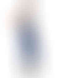 Pair of classic dark wash skinny jeans with a slightly faded finish.