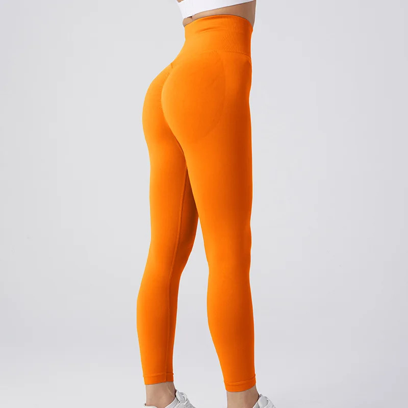 Cusuti High Waist Nylon Gym Leggings - Yoga, Sports, Running - Elastic Workout Pants