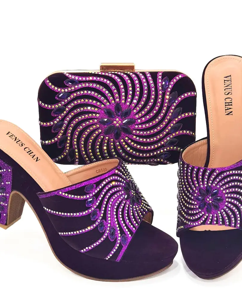 Gold platform slingback pumps with 9.5CM spike heels and slip-on closure.