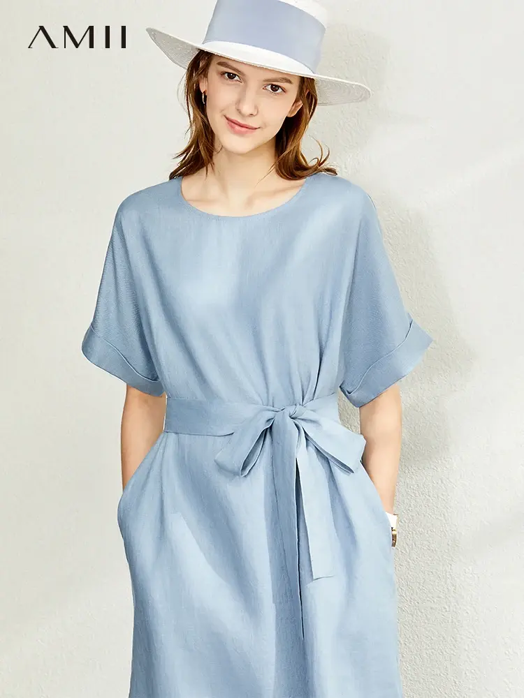 Cusuti Linen Summer Dress, Minimalist Chic, Artistic Fashion