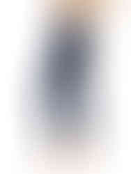 A woman wearing royal blue high-waisted compression leggings with a black sports bra, working out. Cusuti.