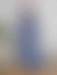 Flowing V-Neck Chiffon Dress with Lace & Tassels (Full Sleeves, Floor-Length) in luxurious chiffon