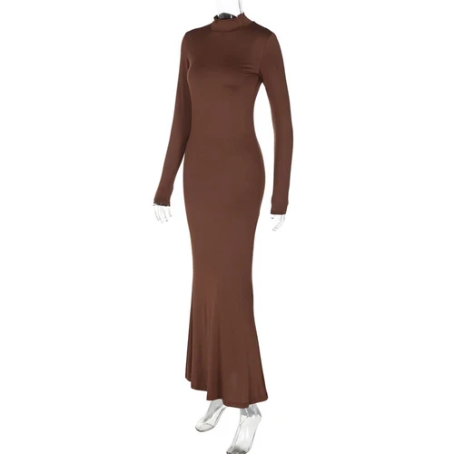 white off the shoulder dress bodycon Miss Circle Women Quenby White Off Shoulder Mesh Maxi Dress main image 1