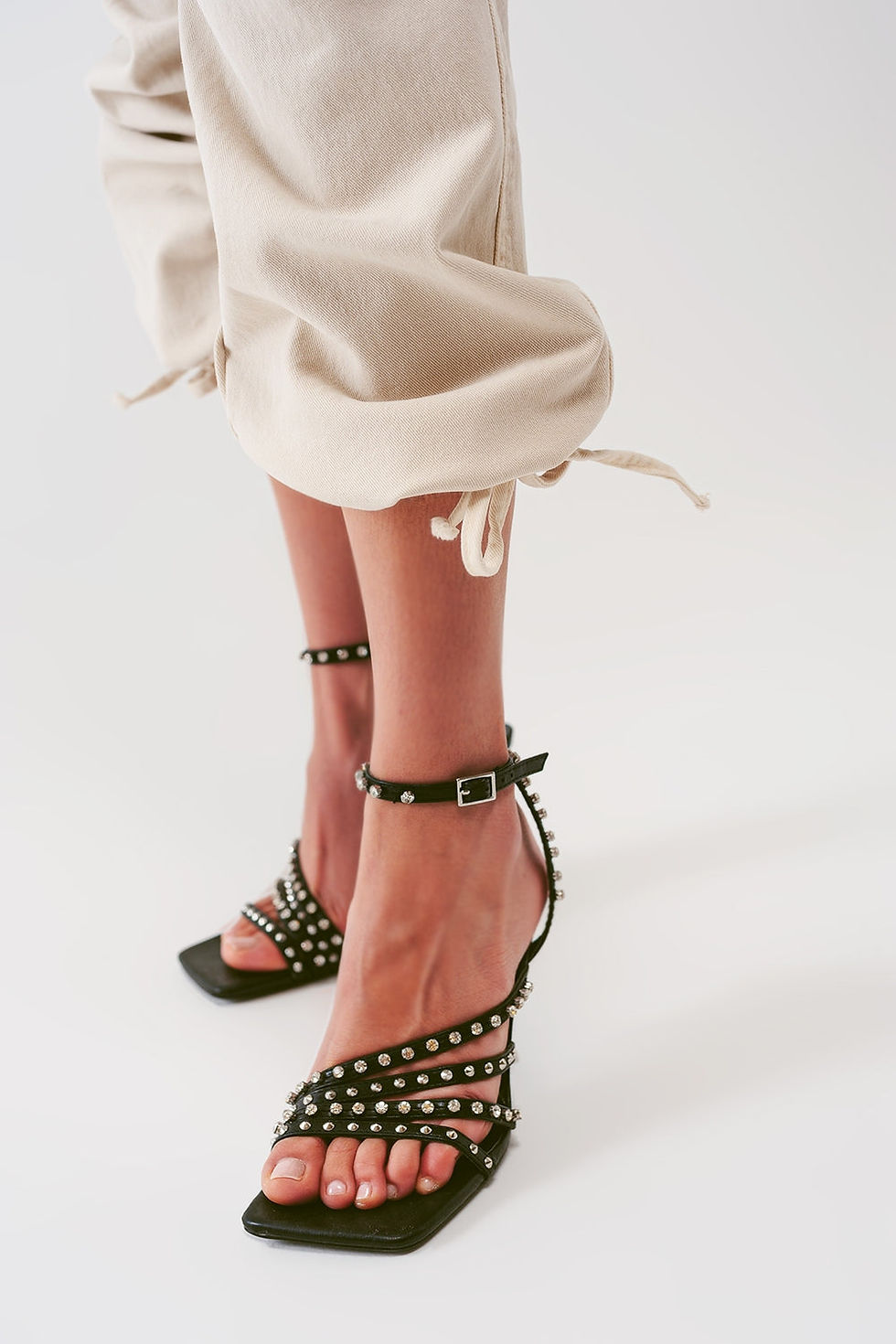 Thumbnail: Cargo Pants With Tassel Ends in Sand