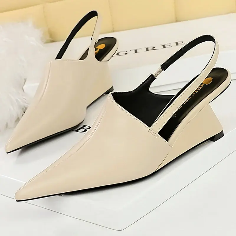 Miniaturbild: Back Strap Sandals Women Summer Shoes 2026 Fashion Pointed Tip Women Pumps