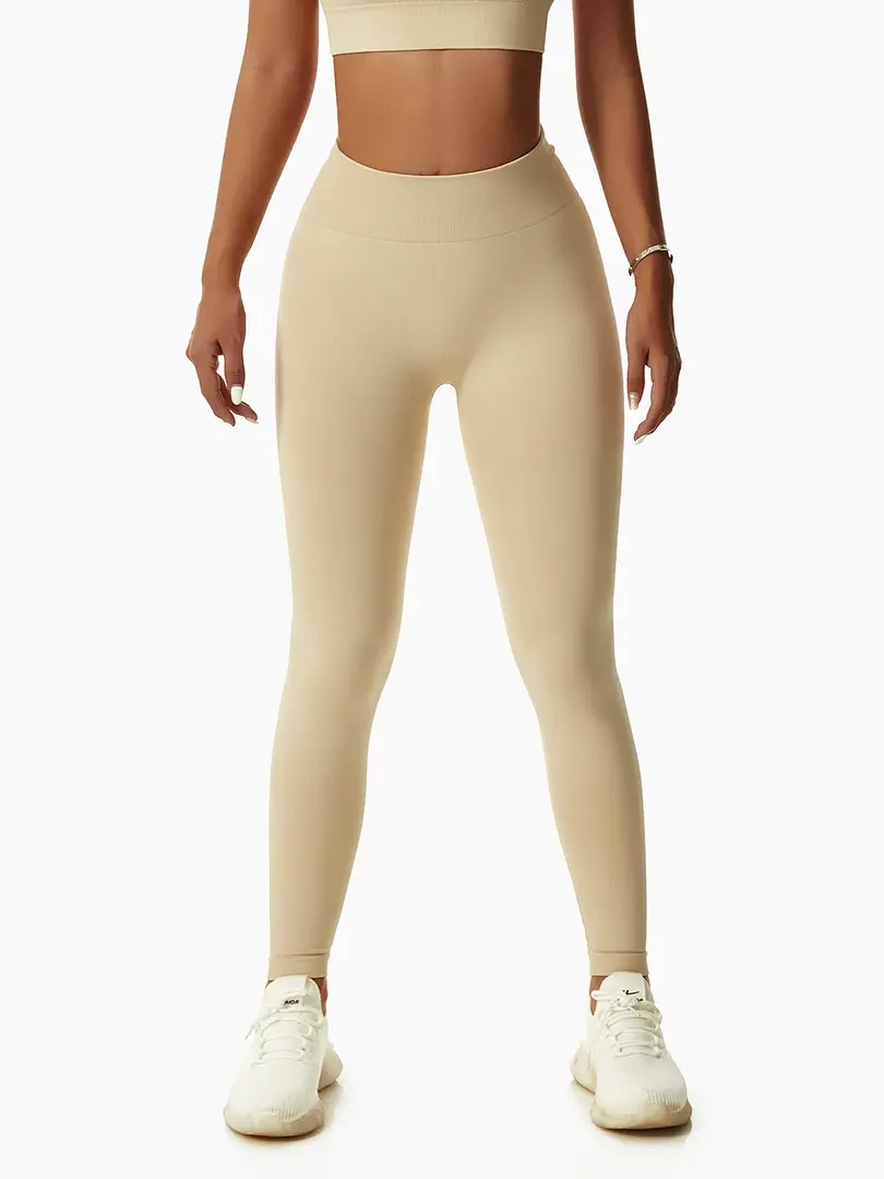 Cusuti Seamless High Waist Yoga Leggings for Training, Gym, and Exercise