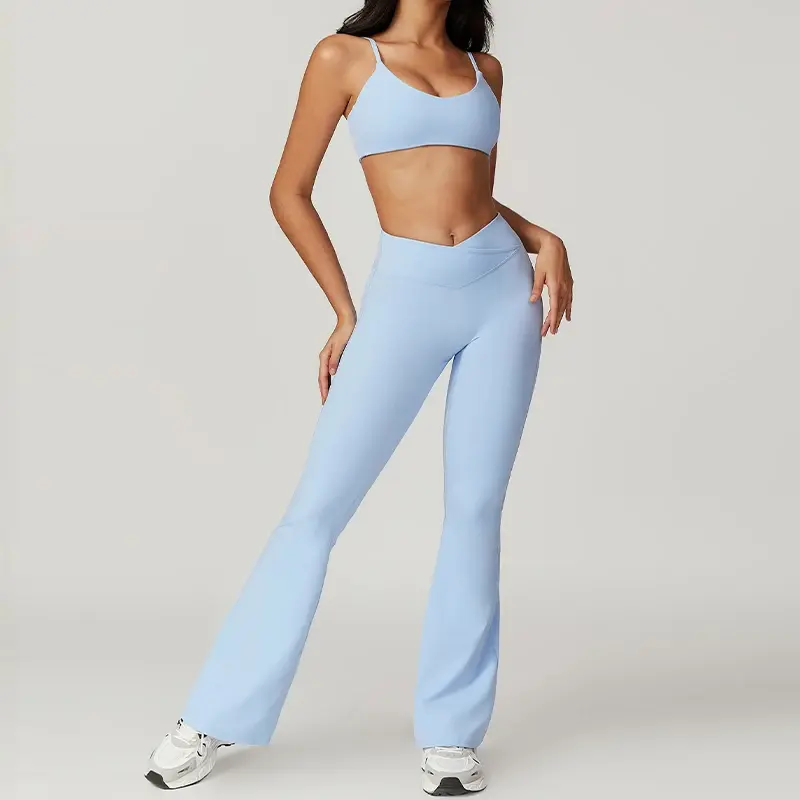 Cusuti 2 Piece Yoga Workout Set | Sportswear Activewear Gym Clothes