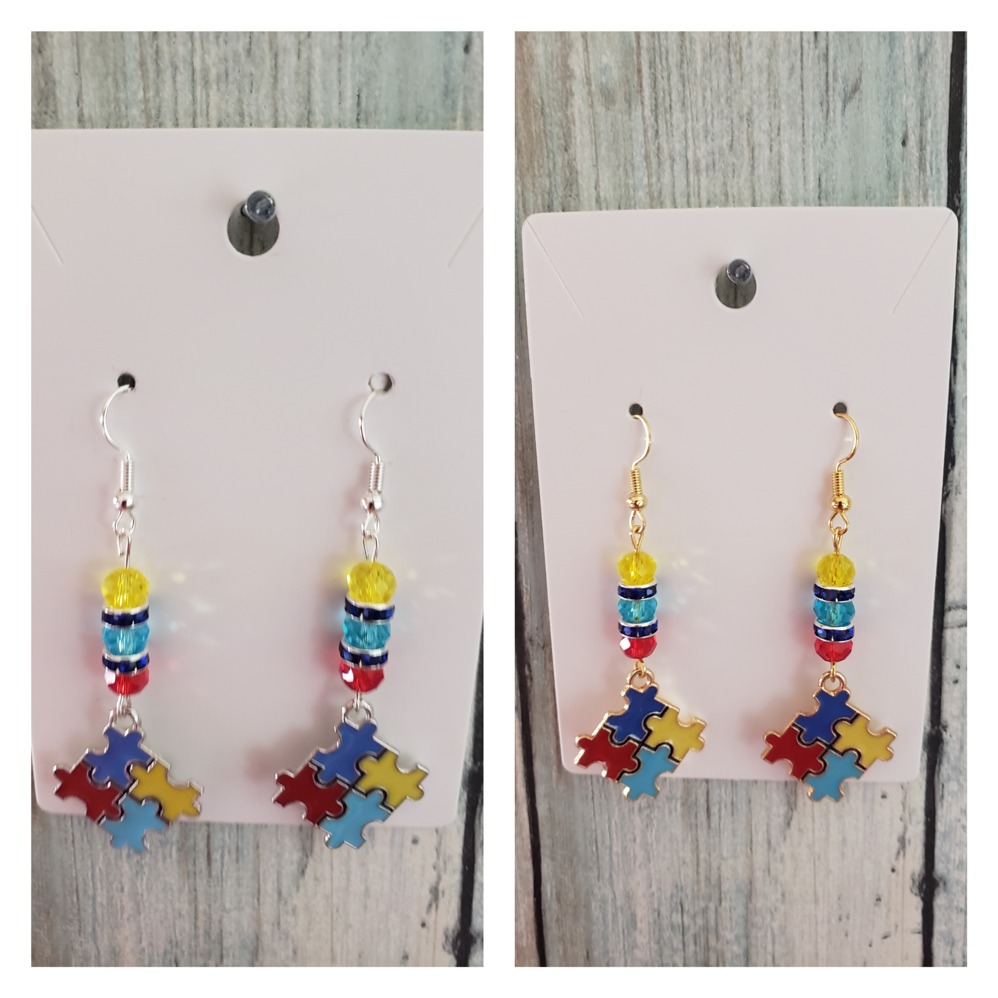 Puzzle Piece Autism Earrings