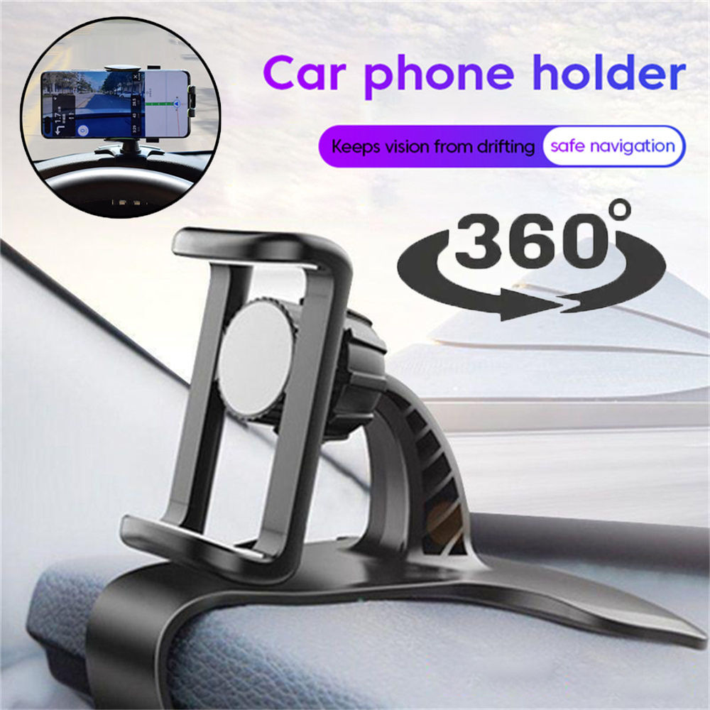 360 Rotatable Car Phone Holder Universal Cell Phone Stands Car Rack Dashboard Su