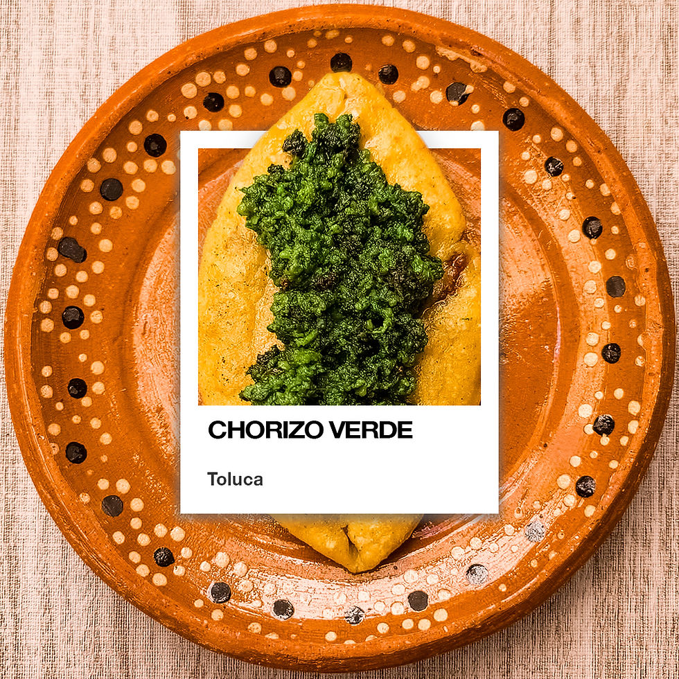 colores de la cocina mexicana chorizo verde