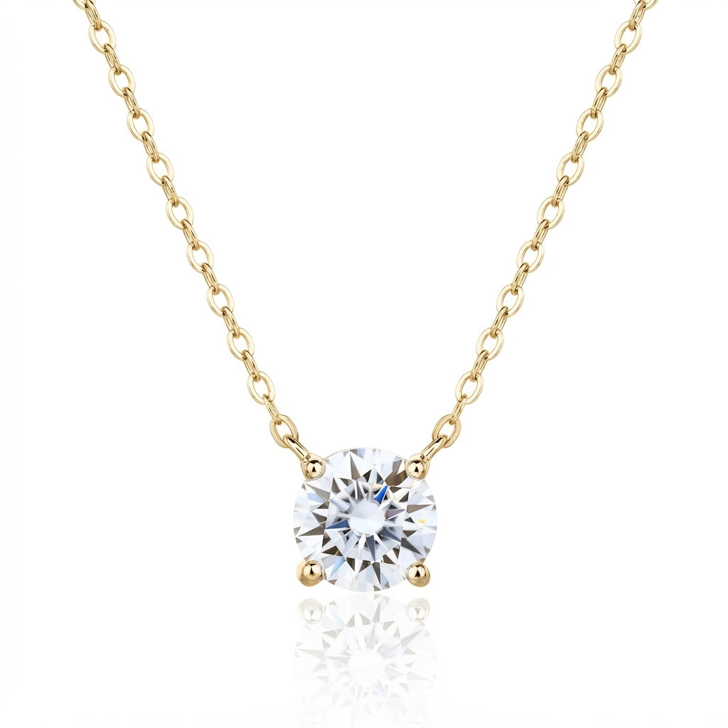 שרשרת אבן מוסונייט 2 קראט