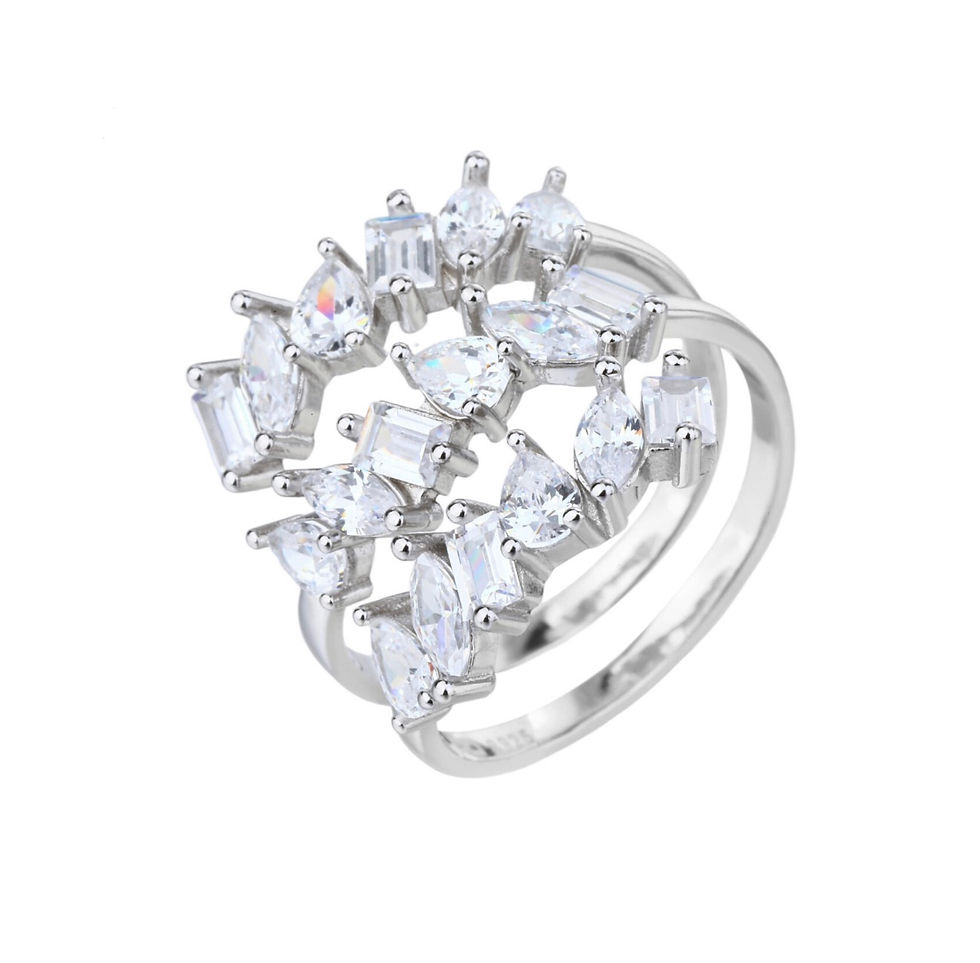 טבעת ספירלה שלוש שורות