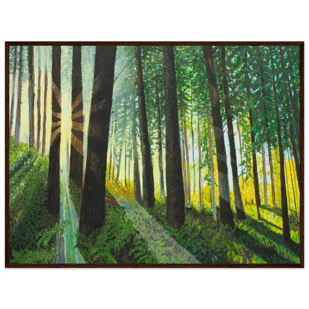 "Enchanted Forest- Oyster Dome" Original Museum-Quality Wood Framed Poster