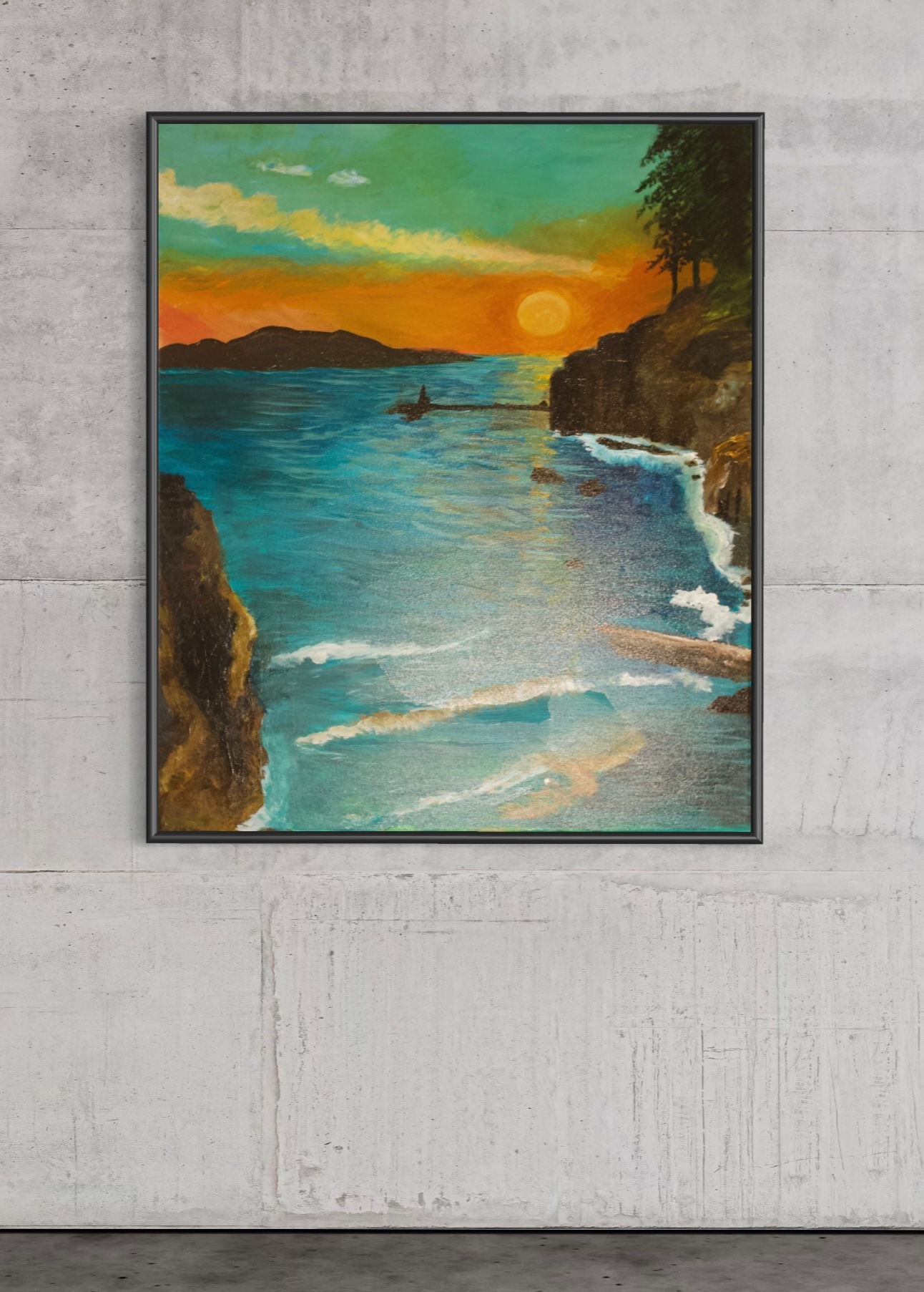 "Bayside Sunset"- Clayton Beach
Acrylic on Canvas