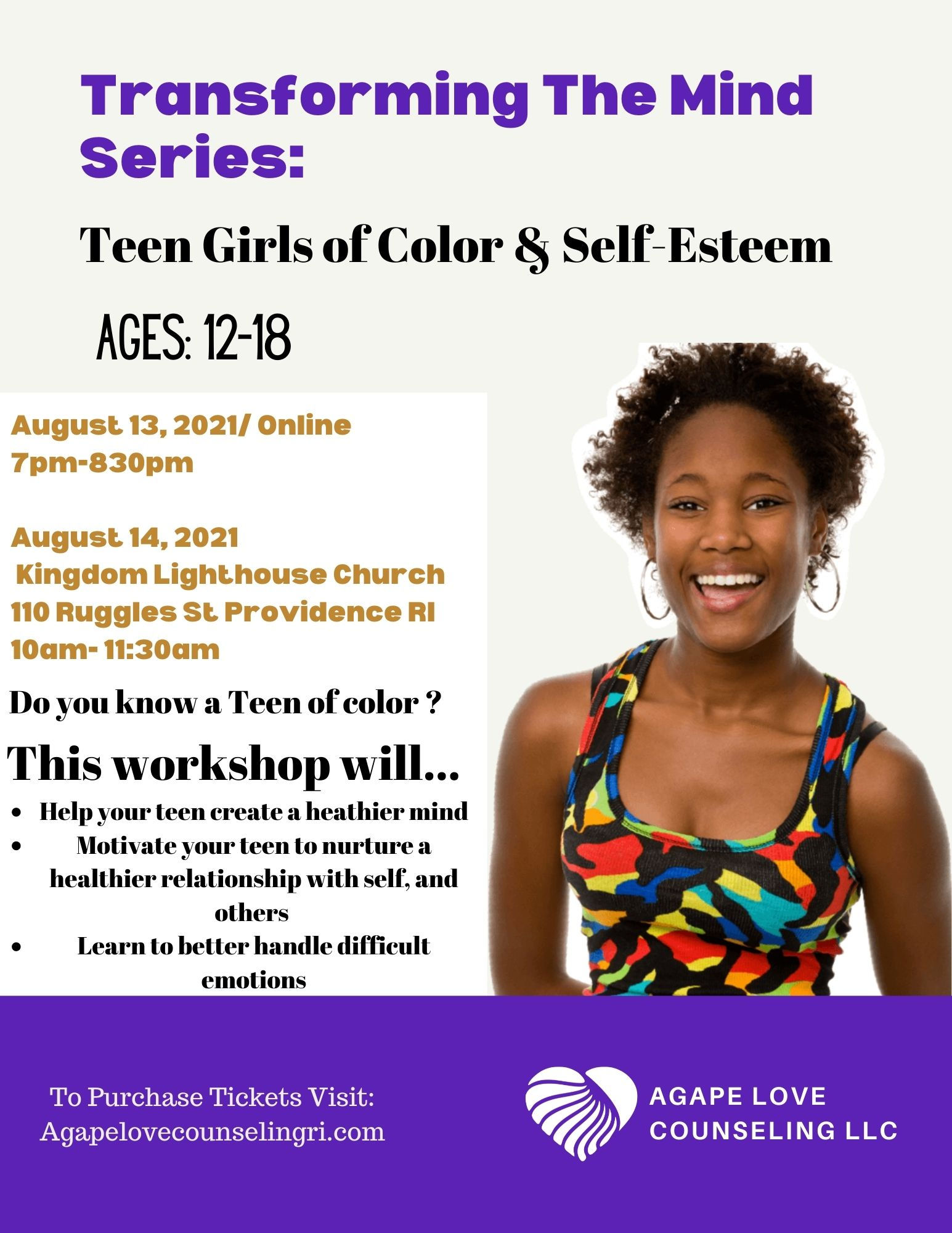 Teen Girls of Color & Self-Esteem, Lifetime Access